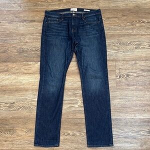 Frame Denim Men’s Slim Straight Jeans - Dark Indigo Blue